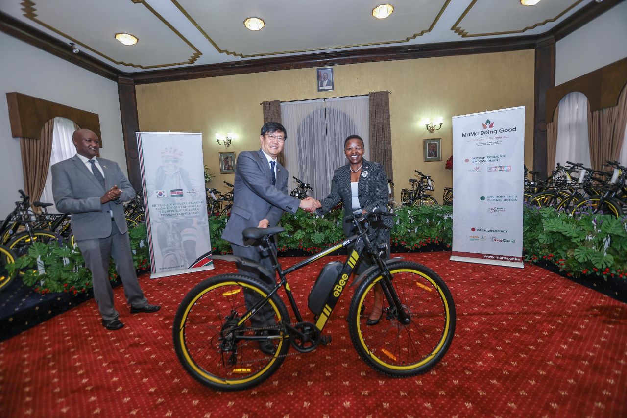 First Lady receives bicycles from Republic of Korea worth Ksh 27.6M
